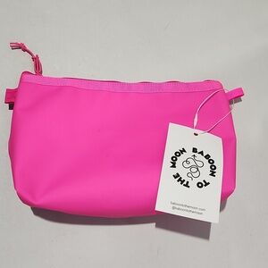Baboon To The Moon Dopp Kit Hyper Pink Cosmetic Toiletry Bag
